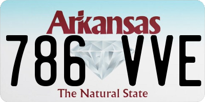AR license plate 786VVE
