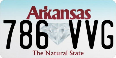 AR license plate 786VVG