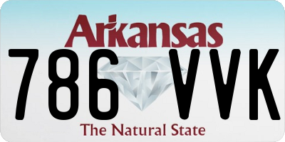 AR license plate 786VVK