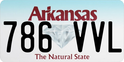 AR license plate 786VVL