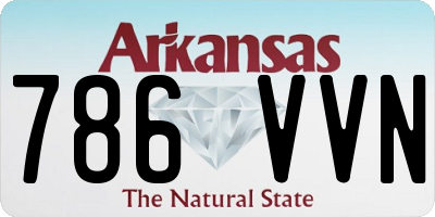 AR license plate 786VVN