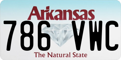 AR license plate 786VWC