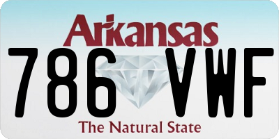 AR license plate 786VWF