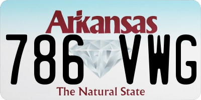 AR license plate 786VWG
