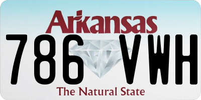 AR license plate 786VWH