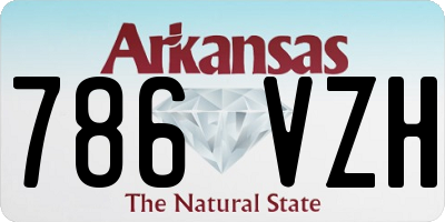 AR license plate 786VZH
