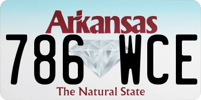 AR license plate 786WCE