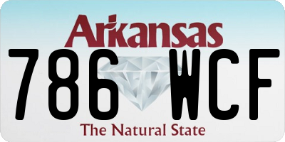 AR license plate 786WCF