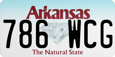 AR license plate 786WCG