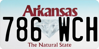 AR license plate 786WCH