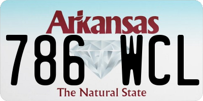 AR license plate 786WCL