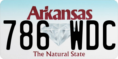 AR license plate 786WDC