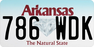 AR license plate 786WDK