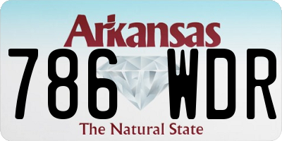 AR license plate 786WDR