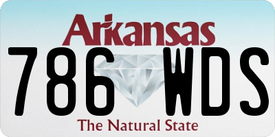 AR license plate 786WDS