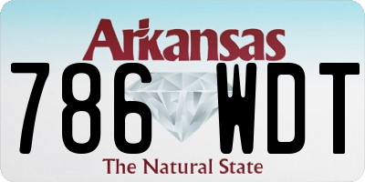 AR license plate 786WDT