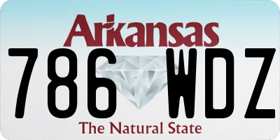 AR license plate 786WDZ