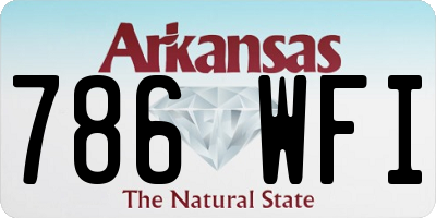 AR license plate 786WFI