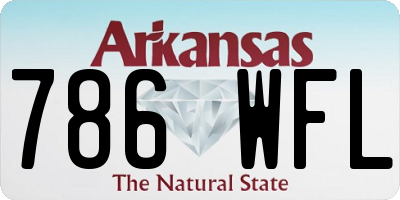 AR license plate 786WFL