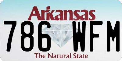 AR license plate 786WFM