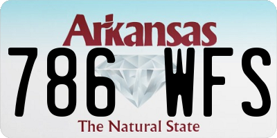 AR license plate 786WFS