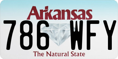 AR license plate 786WFY