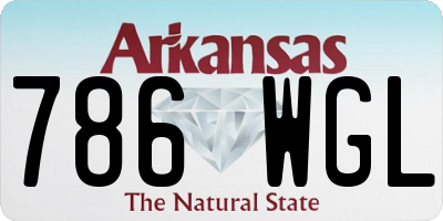 AR license plate 786WGL