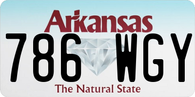 AR license plate 786WGY