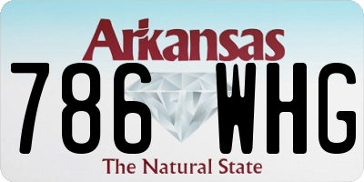 AR license plate 786WHG
