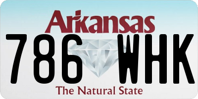 AR license plate 786WHK
