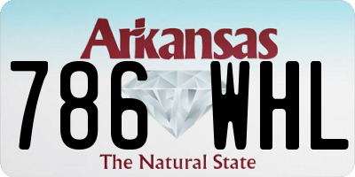 AR license plate 786WHL