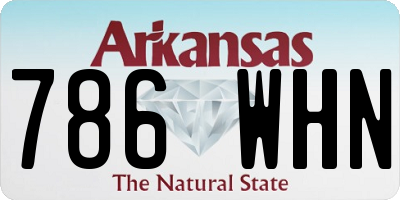 AR license plate 786WHN