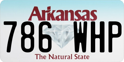 AR license plate 786WHP