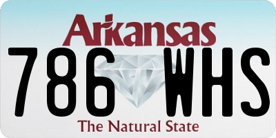 AR license plate 786WHS