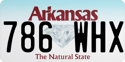 AR license plate 786WHX