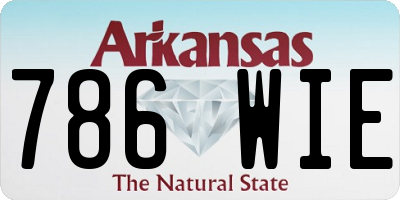 AR license plate 786WIE