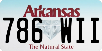AR license plate 786WII