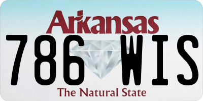 AR license plate 786WIS