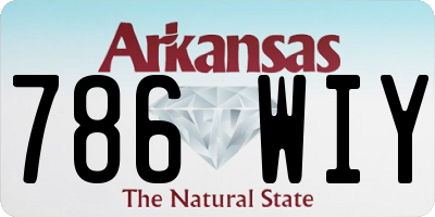 AR license plate 786WIY