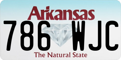 AR license plate 786WJC