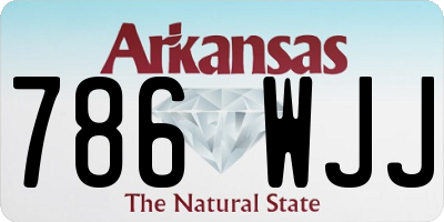 AR license plate 786WJJ