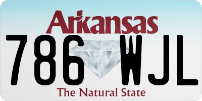 AR license plate 786WJL