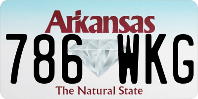 AR license plate 786WKG
