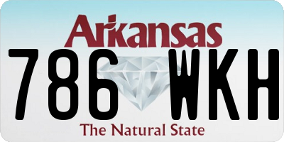 AR license plate 786WKH