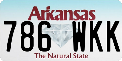 AR license plate 786WKK