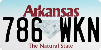 AR license plate 786WKN