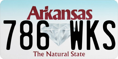 AR license plate 786WKS