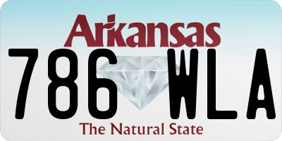 AR license plate 786WLA