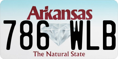 AR license plate 786WLB