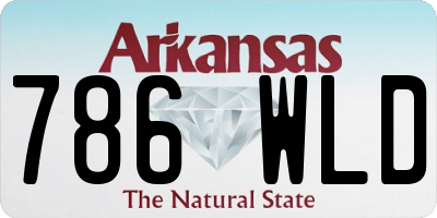 AR license plate 786WLD